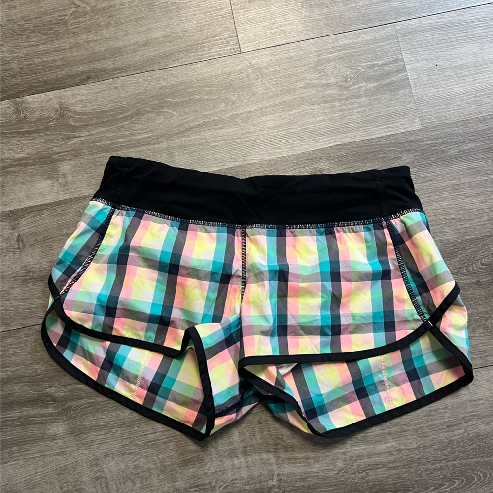 Lululemon Athletica Plaid Athletic Shorts